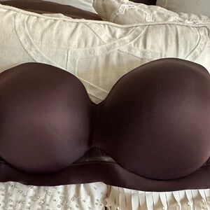 Cacique Dark Brown Strapless Bra